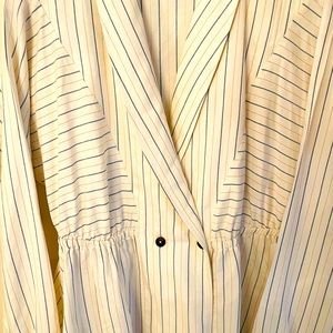 Free People casual blazer, pin striped.